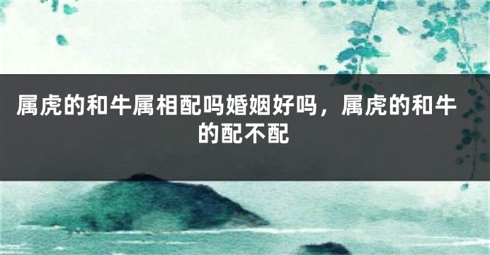 属虎的和牛属相配吗婚姻好吗，属虎的和牛的配不配
