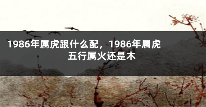 1986年属虎跟什么配，1986年属虎五行属火还是木