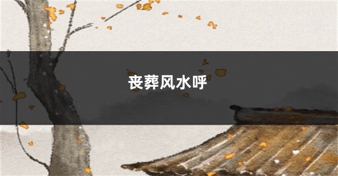 丧葬风水呼