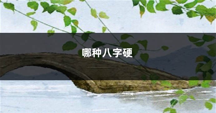 哪种八字硬