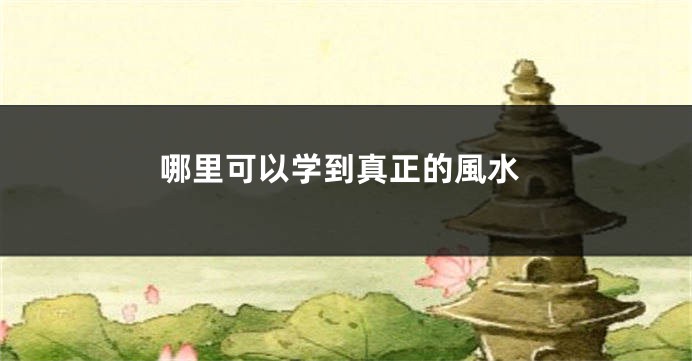 哪里可以学到真正的風水