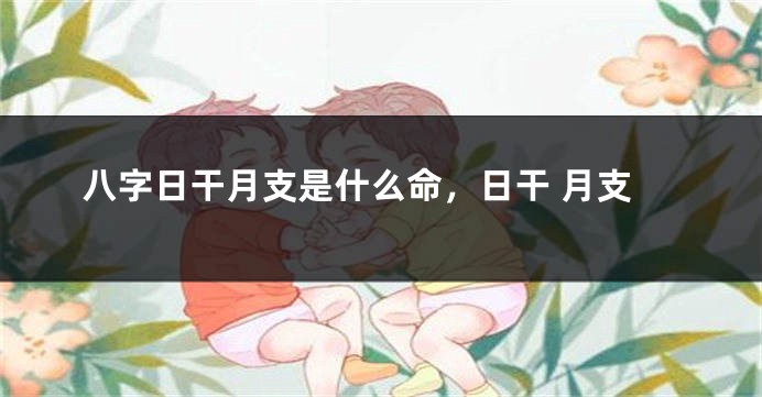 八字日干月支是什么命，日干 月支