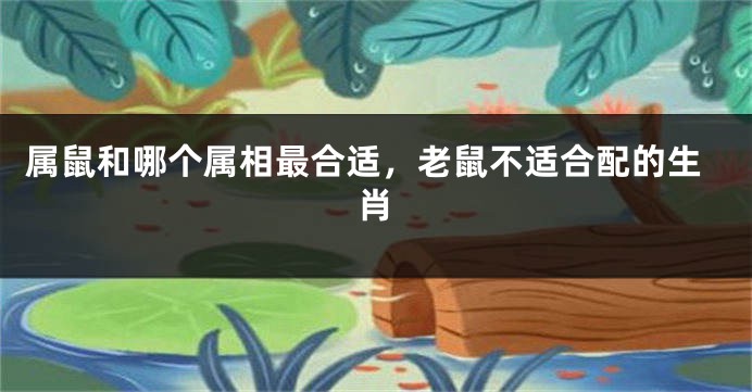 属鼠和哪个属相最合适，老鼠不适合配的生肖