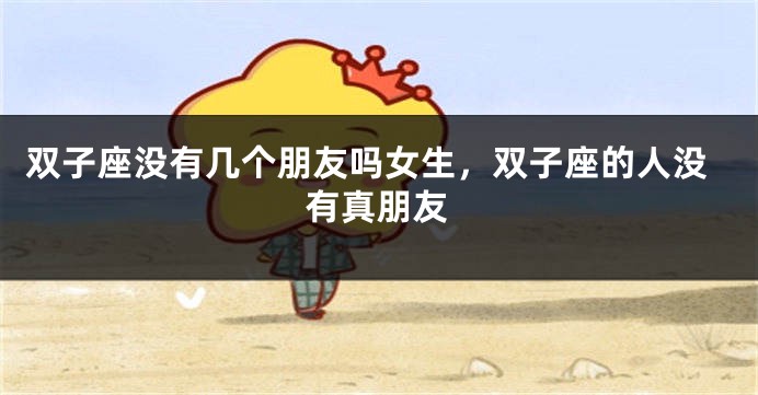 双子座没有几个朋友吗女生，双子座的人没有真朋友