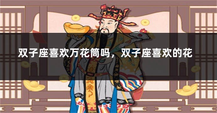 双子座喜欢万花筒吗，双子座喜欢的花