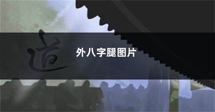 外八字腿图片