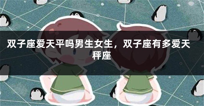 双子座爱天平吗男生女生，双子座有多爱天秤座