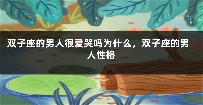 双子座的男人很爱哭吗为什么，双子座的男人性格