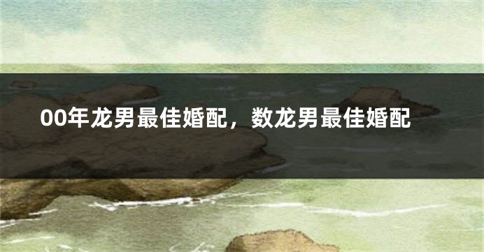00年龙男最佳婚配，数龙男最佳婚配