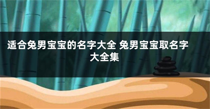 适合兔男宝宝的名字大全 兔男宝宝取名字大全集