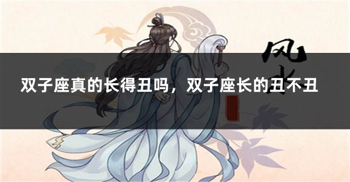 双子座真的长得丑吗，双子座长的丑不丑