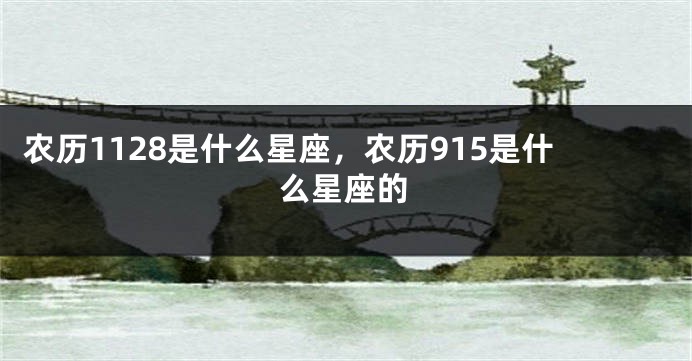 农历1128是什么星座，农历915是什么星座的