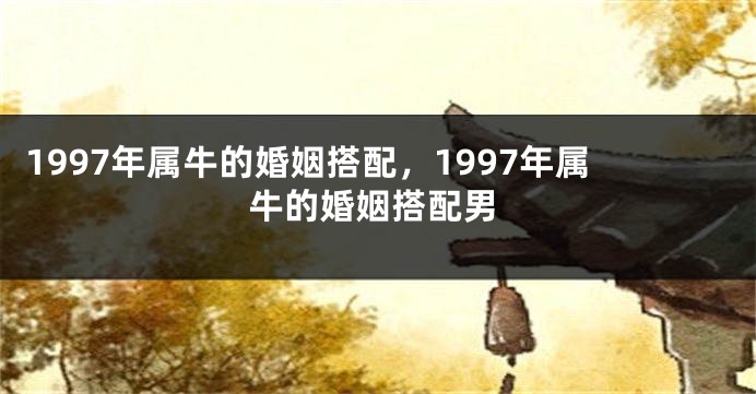 1997年属牛的婚姻搭配，1997年属牛的婚姻搭配男