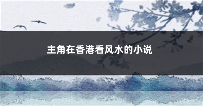 主角在香港看风水的小说