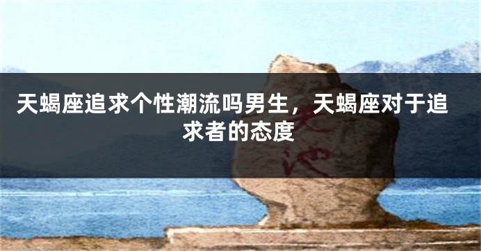 天蝎座追求个性潮流吗男生，天蝎座对于追求者的态度
