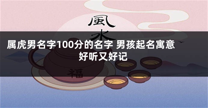 属虎男名字100分的名字 男孩起名寓意好听又好记