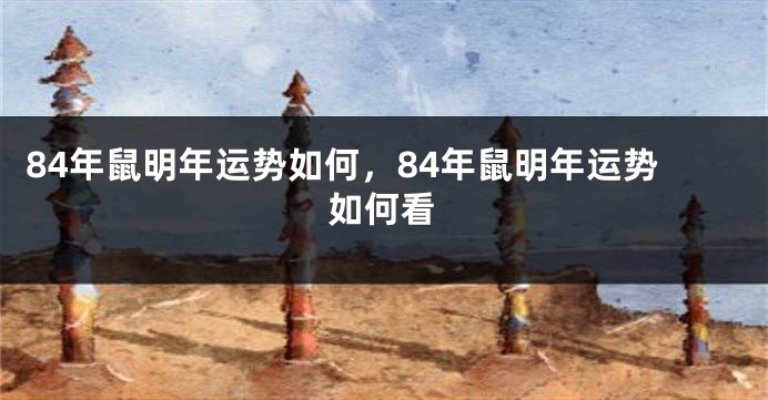 84年鼠明年运势如何，84年鼠明年运势如何看
